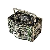 DALIZHAI777 SchmuckkäStchen Schmuckkiste Dreistufel Schmuckschatulle Zinklegierung Aufbewahrungsbox Ring Ohrring Halskette Armband Aufbewahrungsbox 8.26 Zoll Schmuckkasten (Color : D)