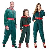 WanWorlder Weihnachten Schlafanzug Familie Damen Herren Kinder Junge Mädchen Baumwolle Weihnachtspyjamas Set Hirsch Muster Shirt Top Kariert Pyjamashose Christmas Pyjamas Hausanzug Familie O