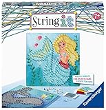 Ravensburger 18092 String it Midi Ocean – Kreative Fadenbilder mit Meerjungfrau und Wal kinderleicht aus Kunststoffpins und buntem F