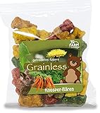 JR Farm Grainless Knusper-Bären - bunter Snack für alle Nager (Hamster, Degu, Chinchilla, Meerschweinchen, Ratte)