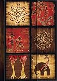 Premium Address Book Big 'African Art - Mosaik III': Adressbuch mit hochwertiger Folienveredelung