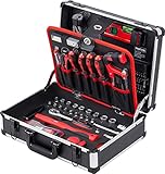Primaster Werkzeugkoffer 135 tlg Werkzeugkasten Werkzeugkiste inkl. Werkzeug