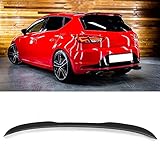 ABS Glossy Black Dachheckspoiler Heckklappe Wing Boot Cover für SEAT Leon Mk3 Cupra 2013 2014 2015 2016 Spoilerflüg