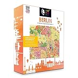 PuzzleMap Berlin Puzzle Stadtplan | XXL 500 Teile | Mit Booklet & Faltkarte | 68x46cm Motivgröße | Reiseführer Geschenk S