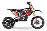 Dirtbike für Kinder Eco Tiger 1000W 36V Pocketbike Pitbike Bike Cross Offroad Elektro (Blau)