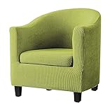 Hs&sure Sofa Slipcover Clubstuhl Slipcover Hohe Stretchwanne Stuhlabdeckungen Sessel Sofa Abdeckung Möbelschutz Weiche Couch Abdeckungen Halbkreis Stuhlabdeckung (Color : N, Size : 1PCS)