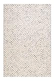 Esprit Home , In & Outdoor Kurzflor Teppich - Läufer für Terrasse , Balkon , Küche , Wohnzimmer , Pariso (133 x 200 cm , beige bunt)