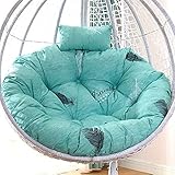 GJXJY Kissen für Hängesessel Sitzkissen Rund- Auflagen Polster Hängestuhl für Rattan Outdoor Indoor, Verdicken Schaukelstuhl Sitzkissen Hängestuhl Gartenstuhl Sitzauflage (only Cushion,no Chair)