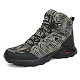 AFFINEST Wanderschuhe Herren rutschfeste Trekkingschuhe Outdoorschuhe Wasserdicht Wanderstiefel Bergschuhe Outdoor Trekking Schuhe Camo 43