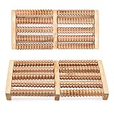 Fußmassage, Fußmassageroller Holz, Fußroller, zur Stressreduzierung und Entspannung, Fussmassageroller, Hochwertiges Massagegerät für Zuhause und Bü