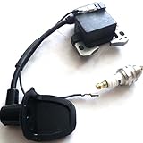 Zündspule Zündung Dirt Bike Pocketbike Kinderquad Mini Cross Pocket + Zündkerze BM6A Kinder Magnetzündung