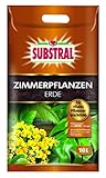 Substral Zimmerpflanzenerde für grüne und blühende Pflanzen, wie Yucca, Ficus, Sanseviera und Spathiphyllum, 10