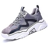 Annvia Sicherheitsschuhe Damen Arbeitsschuhe mit Stahlkappe Reflektierende Stahlkappenschuhe Schutzschuhe Leicht Atmungsaktiv Damen Industrie Handwerk Sneaker EU Grau 38