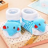 2 Paar Baby Socken Baumwolle Baby Socken Gummi Anti Rutsch Junge Mädchen Boden Kinder Kleinkinder Socke Frühling Tier Säugling Neugeborenes Geschenk -a7-3M