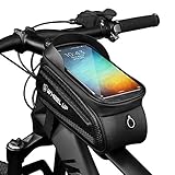 Fahrrad-Handytasche, Handyhalterung, Handyhalterung, Vorderrahmen-Tasche, wasserdichte Fahrrad-Handyhalterung, mit iPhone 11 XS Max XR Fit 6,5 Z