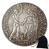 KaiKBax 1935 Antike Reichsmark Deutsche Münzen - Europa Alte Münzen - Herausforderung Münze Unzirkuliert Gedenkmünze Geschenk Tüte für F