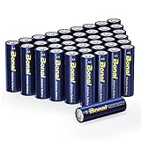 BONAI Batterien AA Alkaline 1,5V Mignon AA Industrial Alkalibatterien LR6 Einwegbatterien (40 Stück)