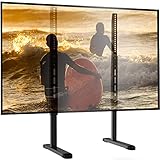 Perlegear Universal TV Standfuss, Tisch-TV-Ständer für die meisten 37-77 Zoll LCD-, LED- und OLED-Flachbildfernseher bis zu 45kg, Höhenverstellbare TV-Beine, Max VESA 800x400