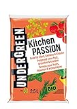 Undergreen by Compo Kitchen Passion, Erde für alle Obst- und Gemüsepflanzen sowie Kräuter, Bio, Kultursubstrat, 2,5 L