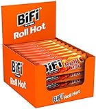 BiFi Roll Hot – 24er Pack (24 x 45 g) – Herzhafter, pikanter Salami Fleischsnack – Snack im Teig
