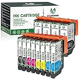 Economink Kompatible Tintenpatrone als Ersatz für Epson 26 XL 26XL (4 Schwarz, 2 Foto Schwarz, 2 Cyan, 2 Magenta, 2 Gelb, 12er-Pack) für Expression Premium XP-620 XP-600 XP-520 XP-510 XP-605 Druck