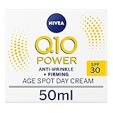 NIVEA Q10 Power Anti-Falten + Straffende Altersflecken Tagescreme LSF30 (50 ml), Anti-Aging Gesichtscreme mit Creatin & Coenzym Q10, Feuchtigkeitspflege für Frauen reduziert F