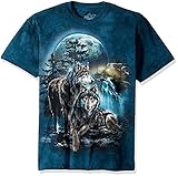 The Mountain Unisex-Erwachsene Wolf Lookoutwolf Lookout T-Shirt, Grün, Groß