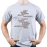Grey Anatomy Tv Characters Grey's Anatomy TV Herren T-Shirt Grau M