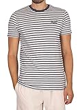 Superdry Mens M1010862A OL Tee, Navy Stripe, L
