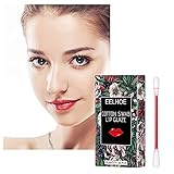 Tattoo Lipstick, 20pcs Einweg-Lippenstift, Lippenstift Wattestäbchen,Waterproof Durable Lipstick Cotton Swab Langlebige Flüssiger Antihaft Lippenstift, Kosmetik Make up, Rose R