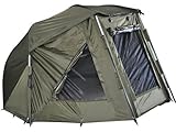 MK-Angelsport Shelter 1 Mann Alu Frame Brolly 10.000er Wassersäule Zelt wie Bivvy Zelt Angelzelt inkl. Gummihammer Karp