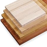 LAMO Manufaktur Waschtischplatte, Holzplatte Waschtisch, 70x45 cm (AxB), Dunkel, ohne Montageset, LWPG-01-A-004-BF