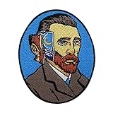 Vincent van Gogh Patch zum Aufbügeln | Kunst Patches, Sternennacht Bügelbild, Mond Aufbügler, Vintage & Retro Aufnäher Finally H