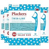 Plackers Twin-line Zahnseide Picks, 150 Stück (4 Stück), Limited E