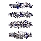 FRCOLOR 4 Stück Frauen Retro Haarspangen Retro Haarspange Strass Vintage Haarspange Französisch Vintage Haarspange Haarspangen Kopfschmuck für Mädchen D