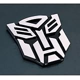 Tinkerbell Trinkets® Transformers Autobot 3D Chrom Auto Emblem Badge Aufkleber Decal - Large S