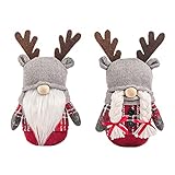 zenmide Christmas GNOME Figure,Faceless Plush Dolls Handmade Santa Made from Plush, Christmas Dwarf, Table Decoration, Scandinavian GNOME, Decorative Figure for Fireplace, Christmas D