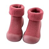 WEXCV Lauflernschuhe Babyschuhe Kinder Kleinkind Jungen Mädchen Weiche einfarbig ungemustert Sohle rutschfeste Atmungsaktiv Leichte Slipon Turnschuhe Draussen,3 Monate3,5 J