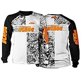 YJJGZJR Herren Hoodie Pullover T-Shirt Jacke k-t-m 3D Full Print Strickjacke Reißverschluss Unisex Casual Baseball Unisex Pullover Klassisches Sporttop Leder Jacke/C/XXL