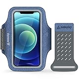 Seawisp Rutschfester, Schweißfester Sportarmband Tasche Handy mit iPhone 12 Pro/11/Xs Max/8/7/6S Plus Galaxy S7/S6 Huawei, Google, Sony, etc. Phone/Key/Card Hold Sport Handy Armband zum Training, B