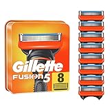 Gillette Fusion 5 Rasierklingen, 8 Rasierklingen pro Packung, mit Anti-Irritations-Klingen für bis zu 20 Rasuren pro Klinge, aktuelle V