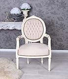 Romantischer Barock Sessel im Shabby Chic Vintage Stil cat519d18 Palazzo Exk