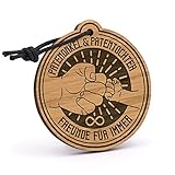 Fashionalarm Schlüsselanhänger Patenonkel und Patentochter - Freunde für Immer aus Holz mit Gravur | Geburtstag Geschenk Idee für Pate zur T