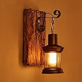 LOFT kleidung vintage Massivholz amerikanischer Kunst Laterne Bar Café Restaurant-Schlafzimmer vintage Glas W