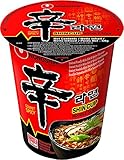 Nong Shim Instantnudeln Shin Ramyun – Koreanische Cup Suppe scharf - schnelle Zubereitung – 6er Vorteilspack à 68g