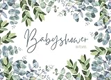 Babyshower Ratespiel: 20 Babyparty Karten zum Ausfüllen für Babyparty Mädchen und Jungen Baby Shower Spiele Ratespiel Geschenk für Schwang