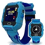 CALMEAN Sport Digital, Smartwatch für Kinder mit GPS, WiFi und LBS-Tracking mit App für iOs und Android Wasserdicht IP67 Smartwatch mit Stoppuhr und Kamera Foto (Blau)