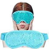 Augenmaske Kühlend, Augen Kühlmaskez, Kühlpads Augenmaske, für Geschwollene Augen, Cooling Eye Mask, Trockene Augen und Kopfweh Augenringe Tränensäcke & Migräne Anregung Durchblutung/Entspannung