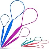 Moorgles Topsy Tail Haar-Werkzeug, 8 Stück, Haar-Flechtwerkzeug, Topsy Tail Loop-Tool in 4 Farb