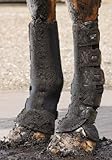 Premier Equine Turnout/Mud Fever Boots Outdoor- und Paddock Gamasche Größe L, Farbe Black